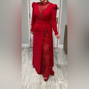 NYC Fashion Boutique Handmade Red Dress From Turkey